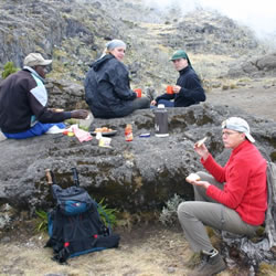 Kilimanjaro Machame Route Rock Picnic Lunch